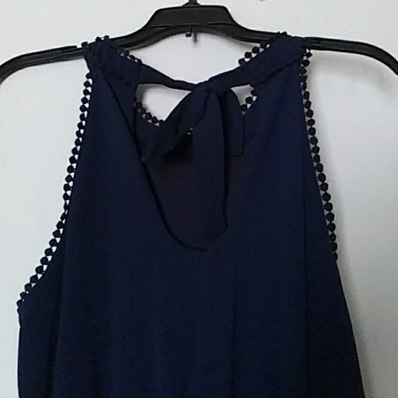 Navy Romper - Picture 2 of 3